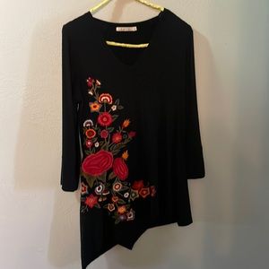 Caite embroidered tunic